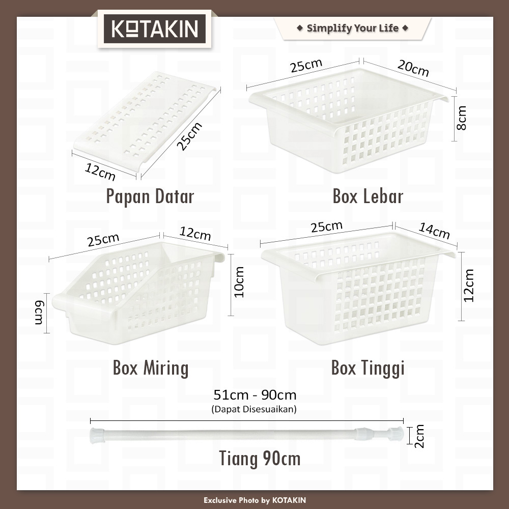 Rak Penyimpanan Dapur Serbaguna